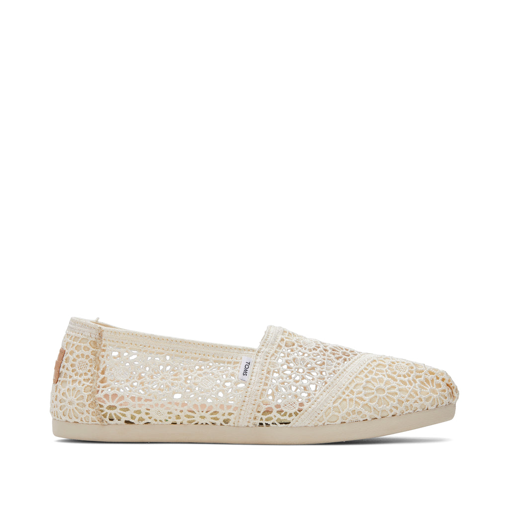 Alpargata Natural Moroccan Crochet Side View