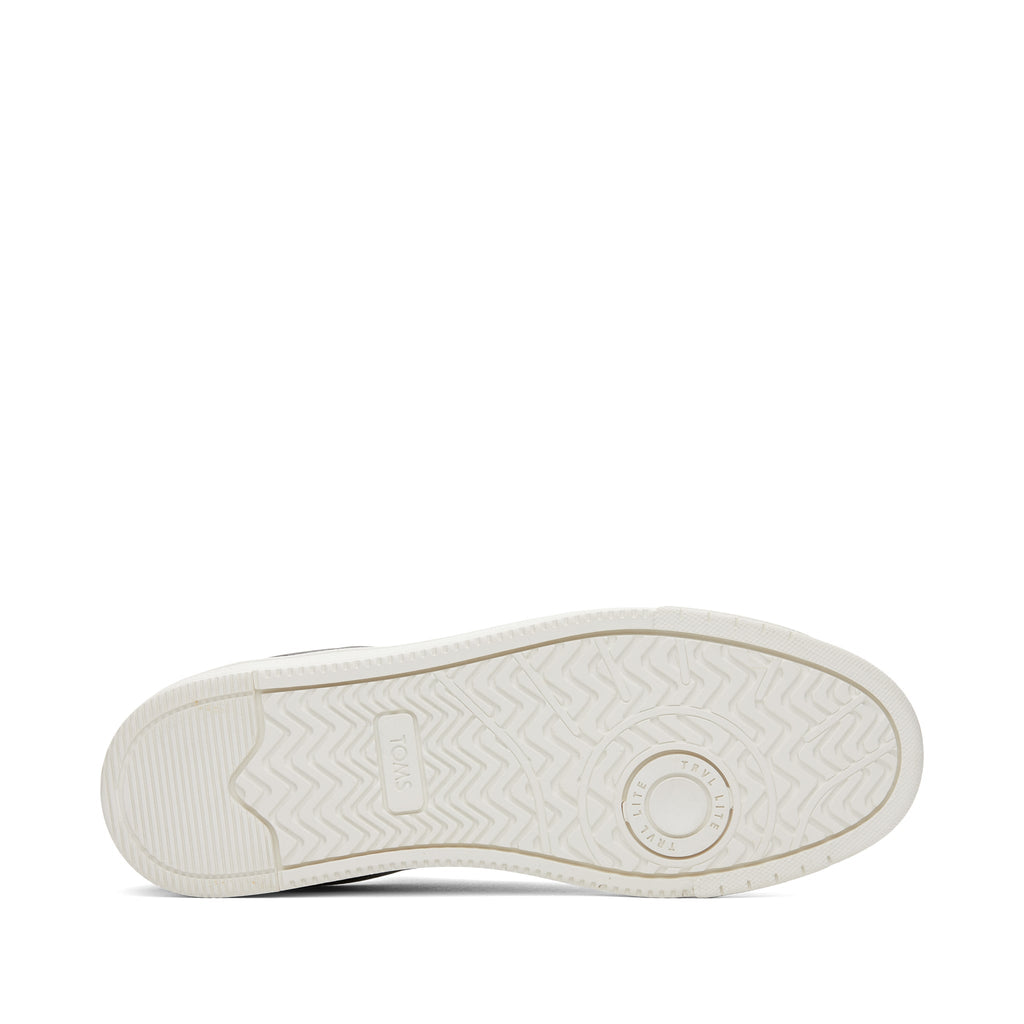 TRVL LITE Black Leather Lace-Up Sneaker Bottom Sole View