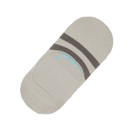 Front Angle Of Classic No Show Socks Grey