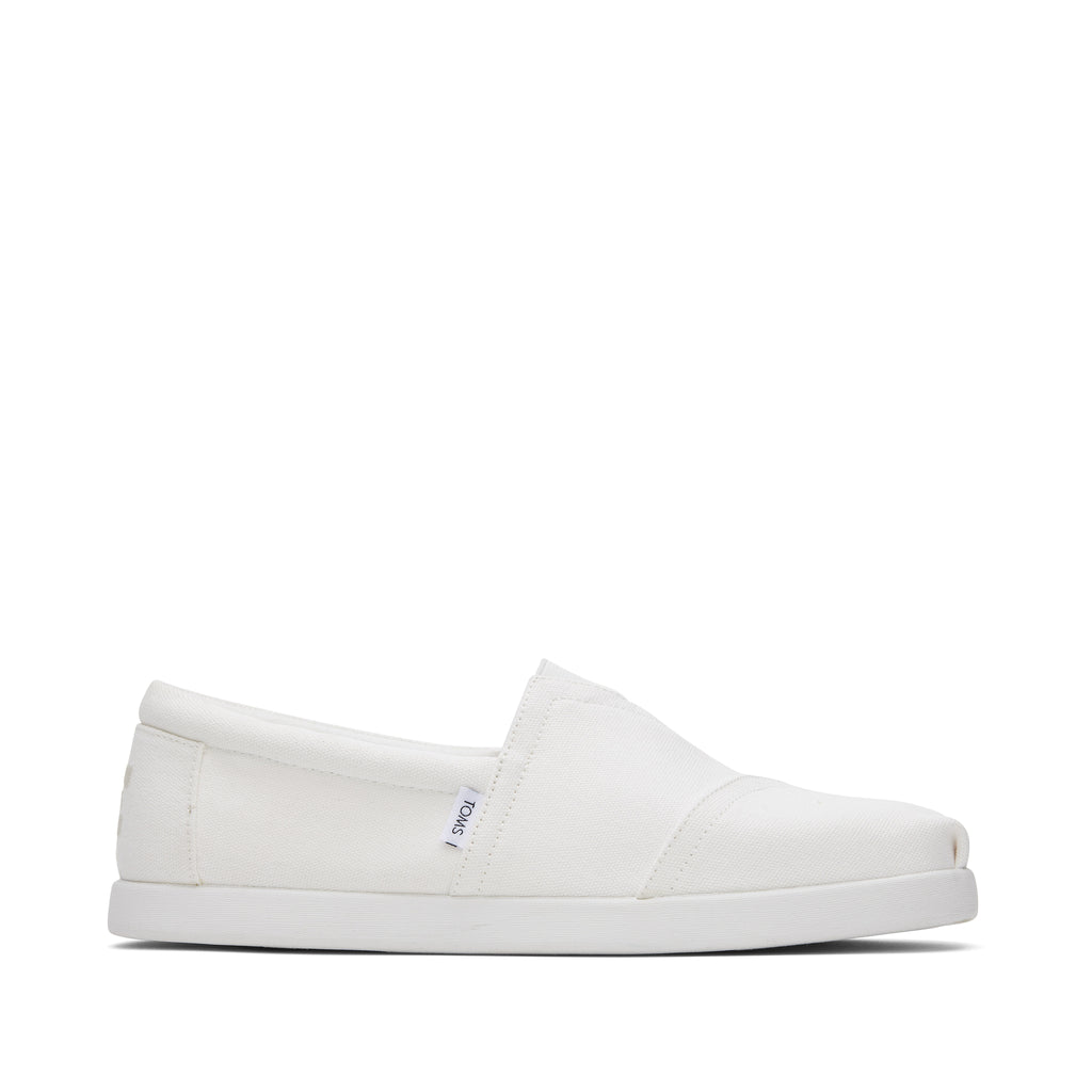 Alp Fwd White Recycled Cotton Canvas Side View