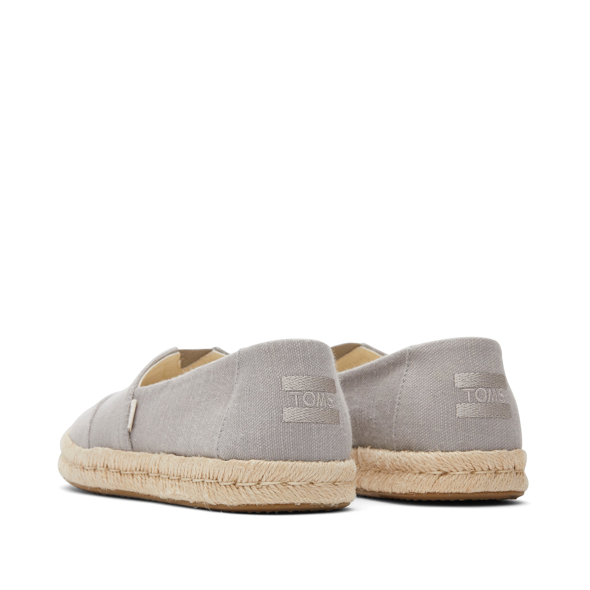 Alpargata Rope 2.0 Grey Recycled Cotton Slubby Espadrille Back View
