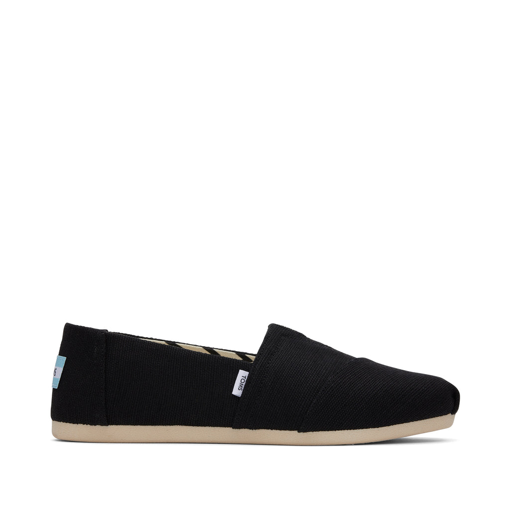 Alpargata Black Heritage Canvas Side View