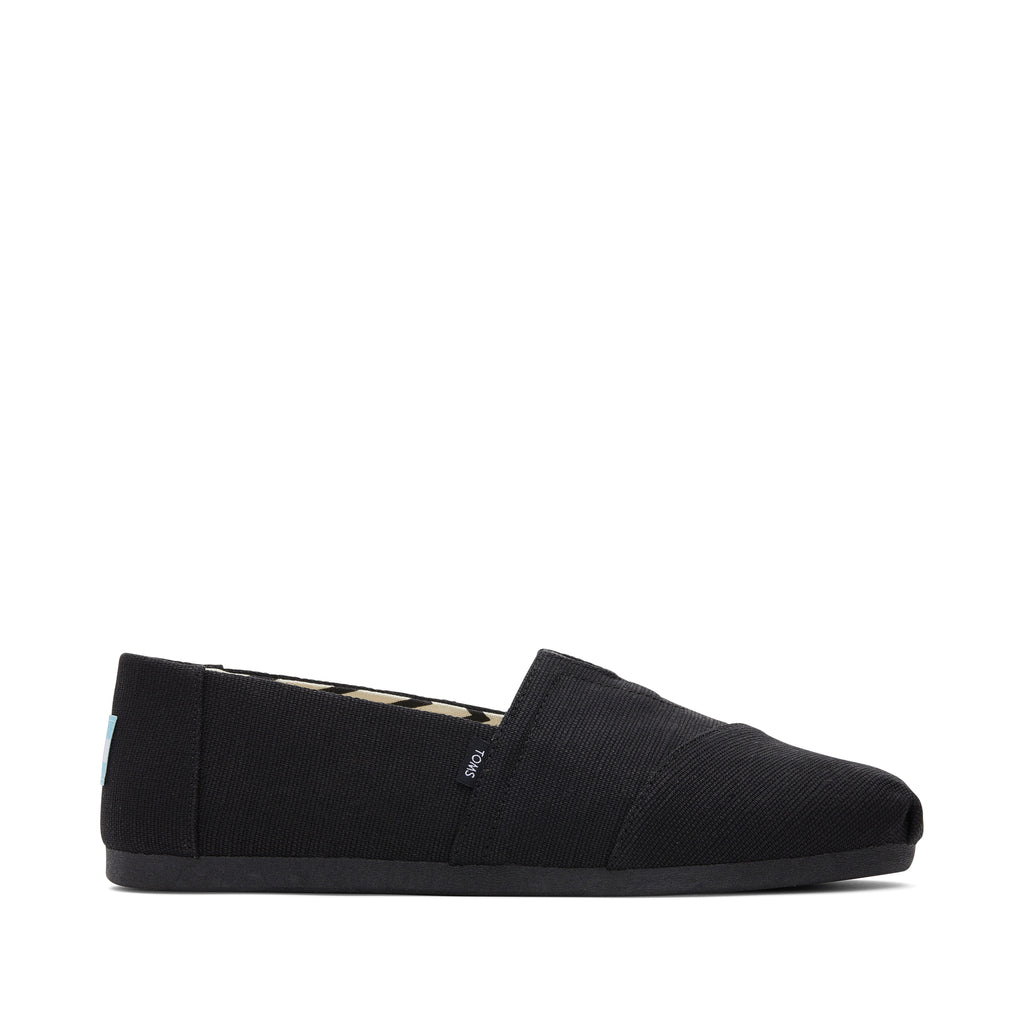 Alpargata All Black Heritage Canvas Side View