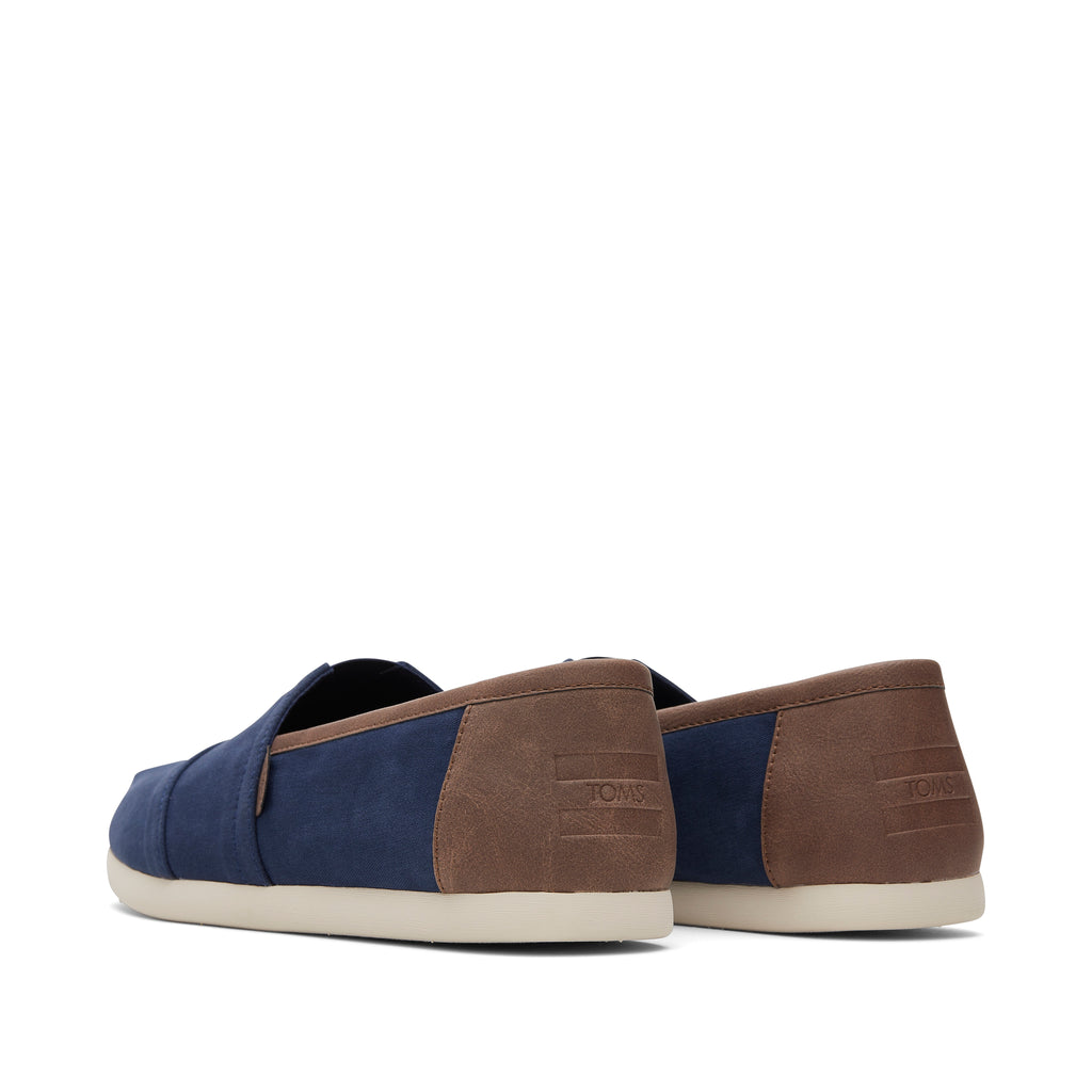 Alpargata Navy Synthetic Trim Back View