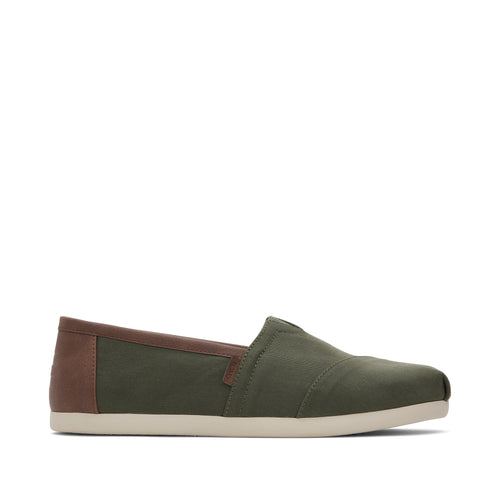 Alpargata Green SyntheticTrim Side View