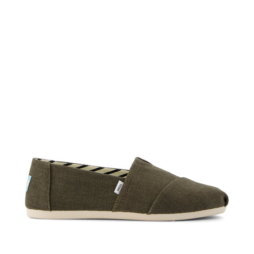 Alpargata Olive Heritage Canvas Side View