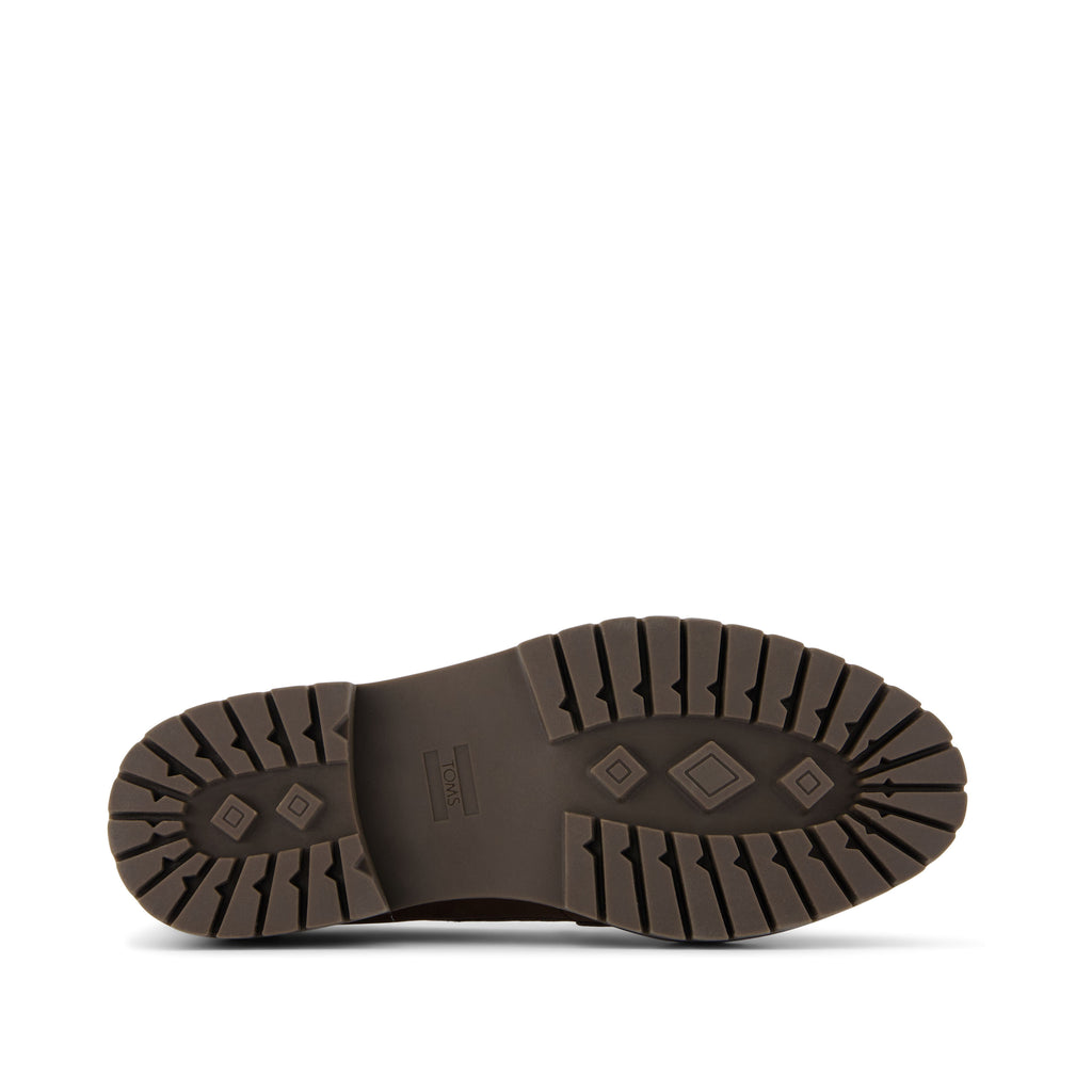 Cara Dark Brown Leather Loafer Bottom Sole View