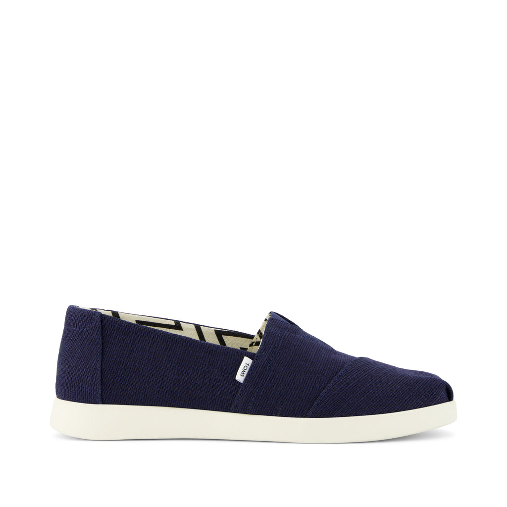 Alpargata Plus Navy Heritage Canvas Side View