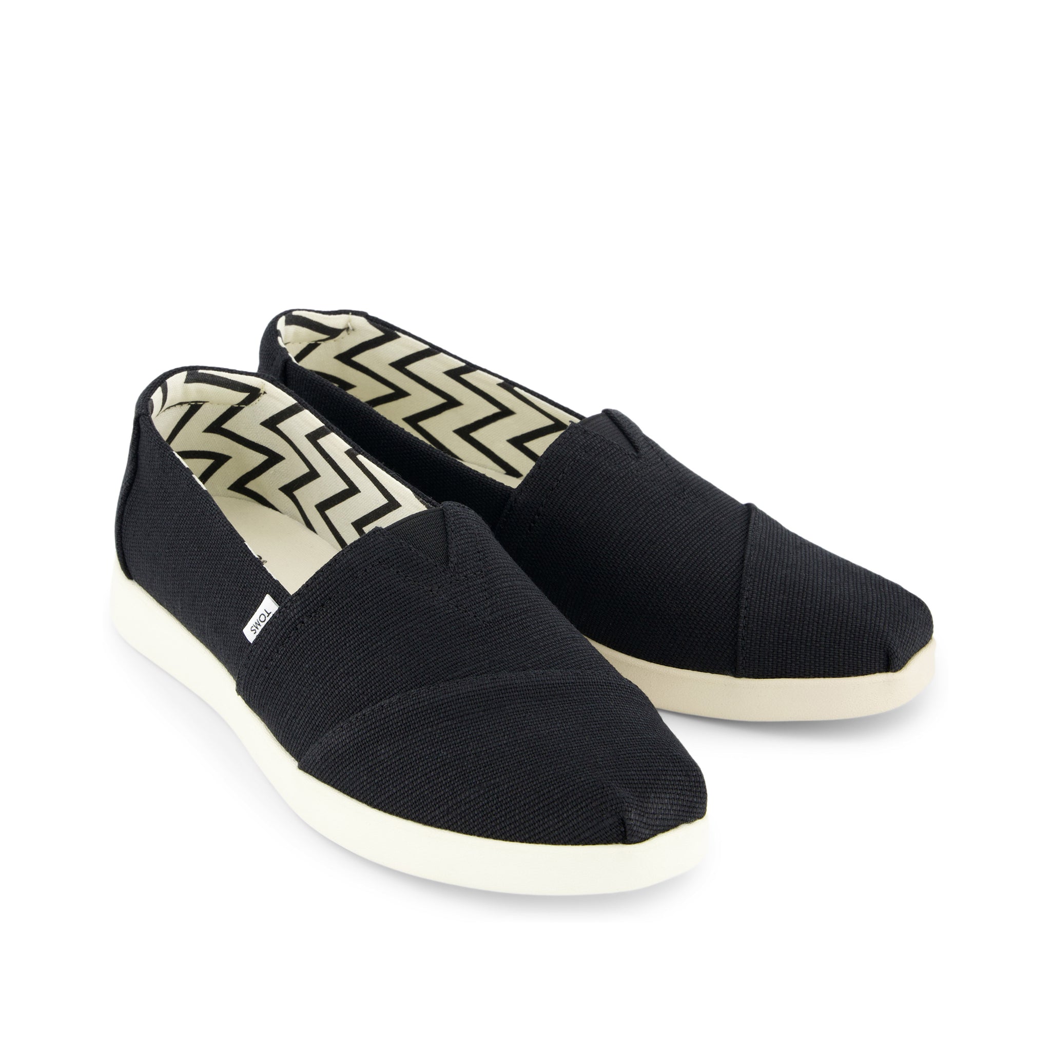 Alpargata Plus Black Heritage Canvas Front View