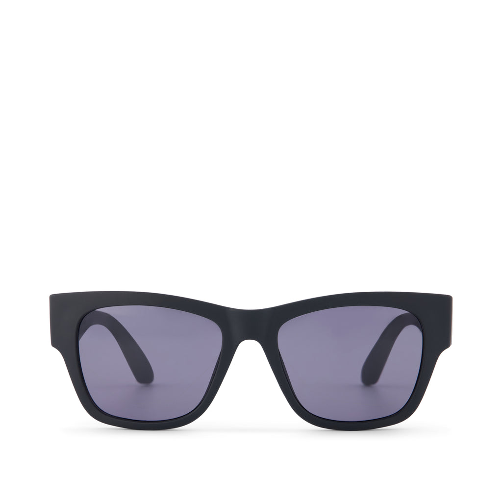 Devon Traveler Sunglasses  - Matte Dark Grey Polar Front View