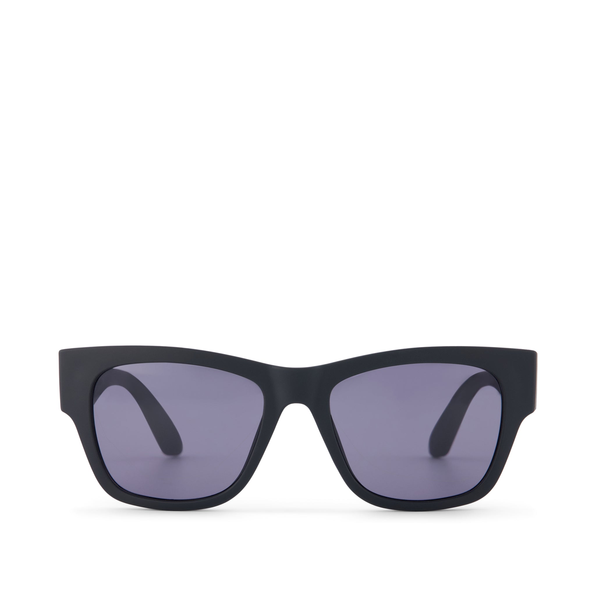 Devon Traveler Sunglasses  - Matte Dark Grey Polar Front View