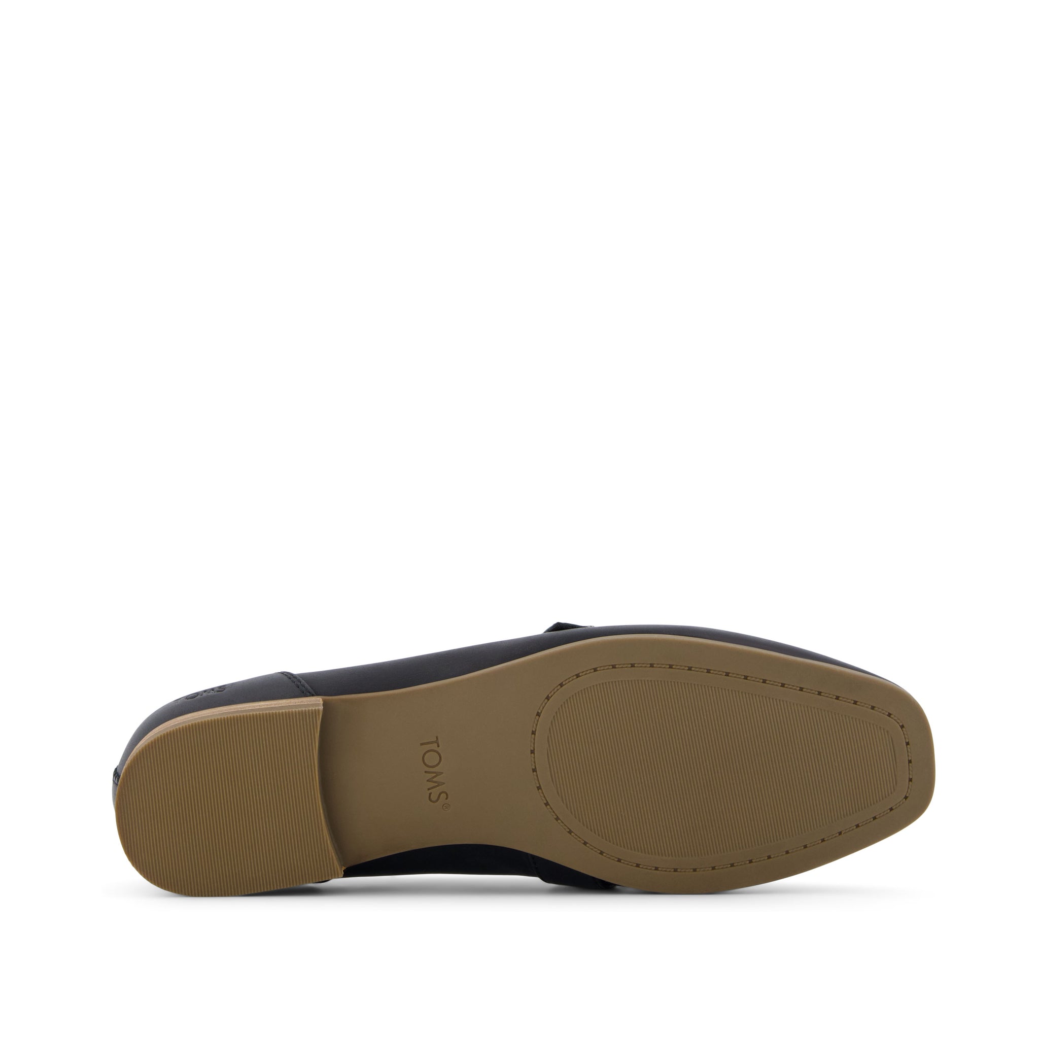 Lynette Black Leather Loafer Bottom Sole View