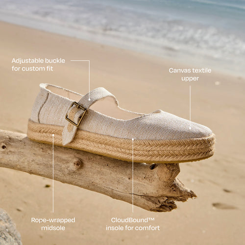 Carolina Mary Jane Espadrille - Natural Yarn Dye