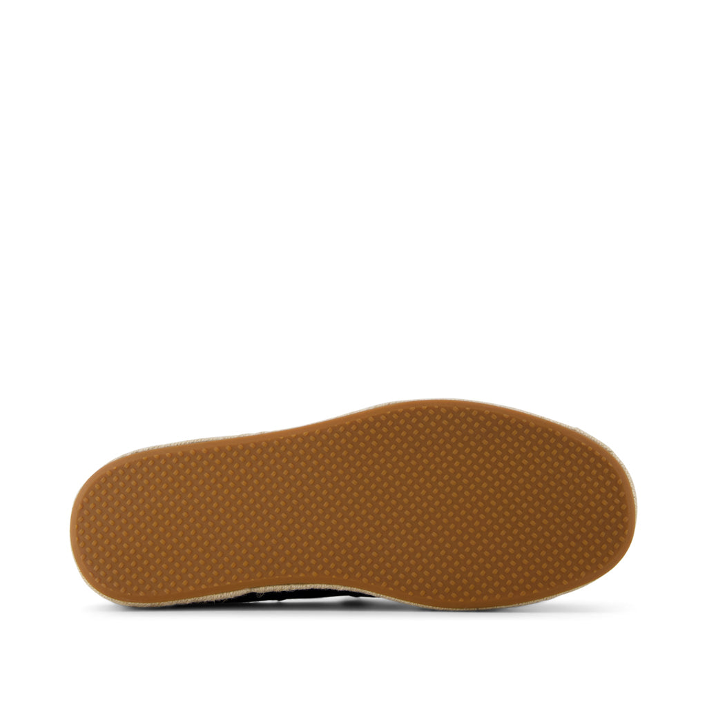 Santiago Mule - Black Diamond Perforated Suede Bottom Sole View