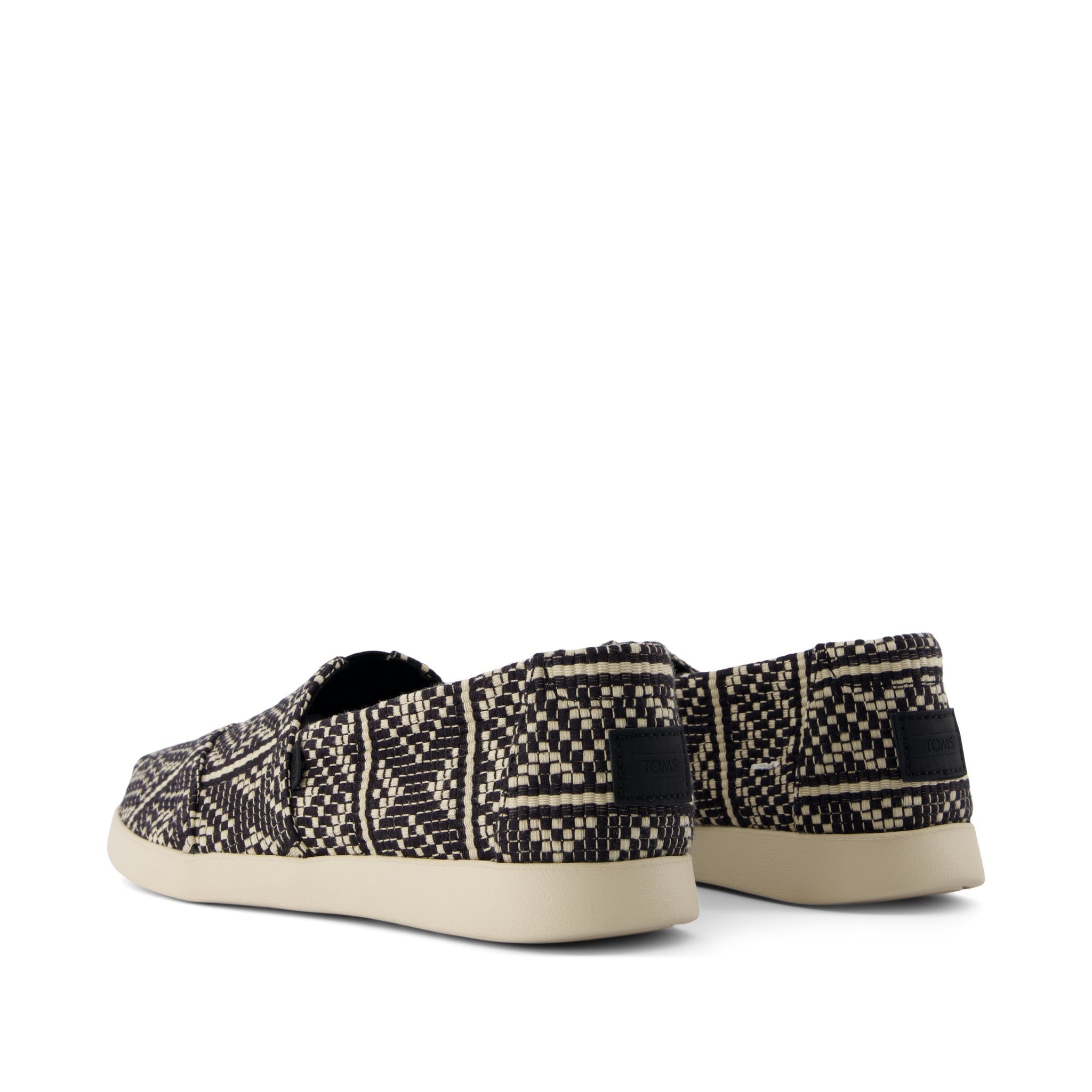 Alpargata Plus - Black Diamond Global Woven Back View