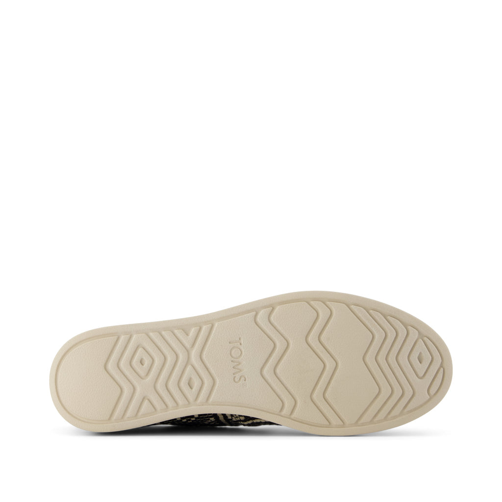 Alpargata Plus - Black Diamond Global Woven Bottom Sole View
