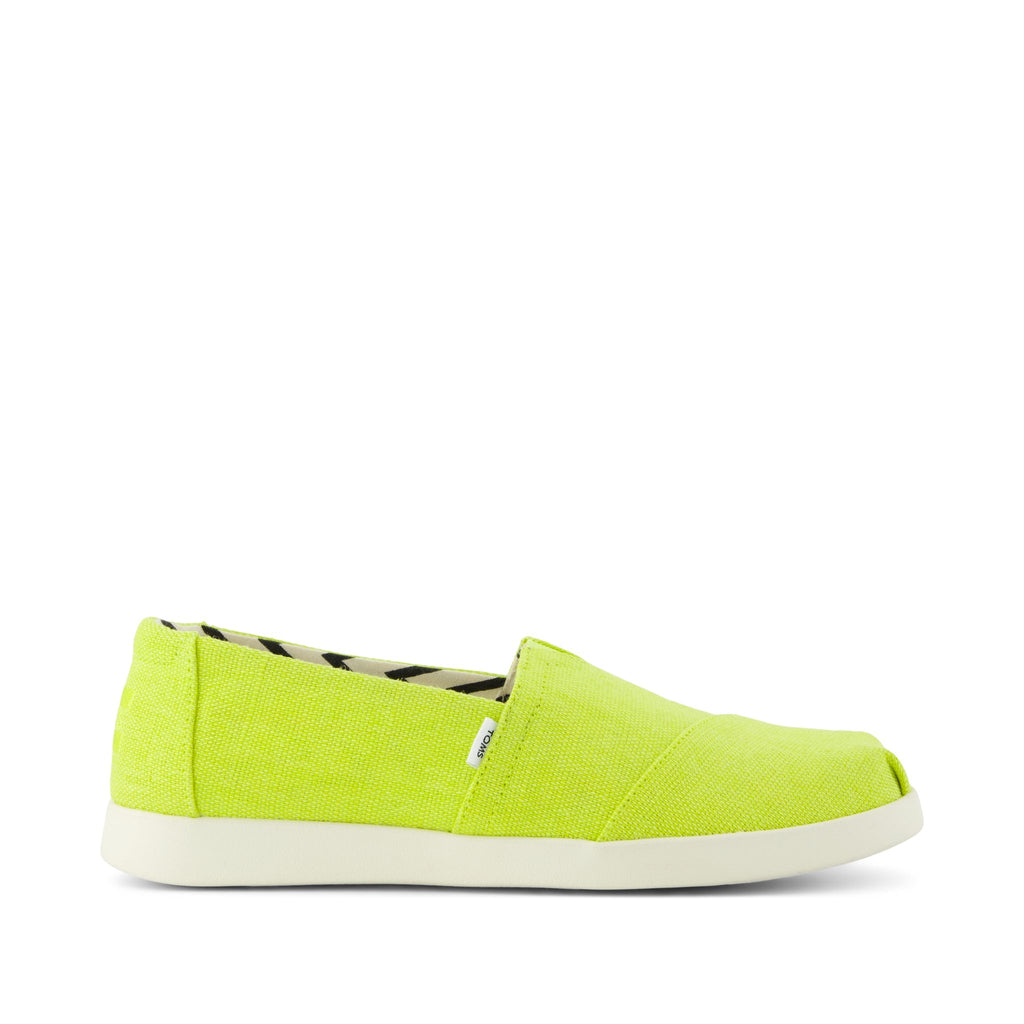 Alpargata Plus - Lime Heritage Canvas Side View