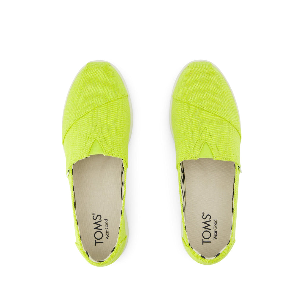 Alpargata Plus - Lime Heritage Canvas Top View
