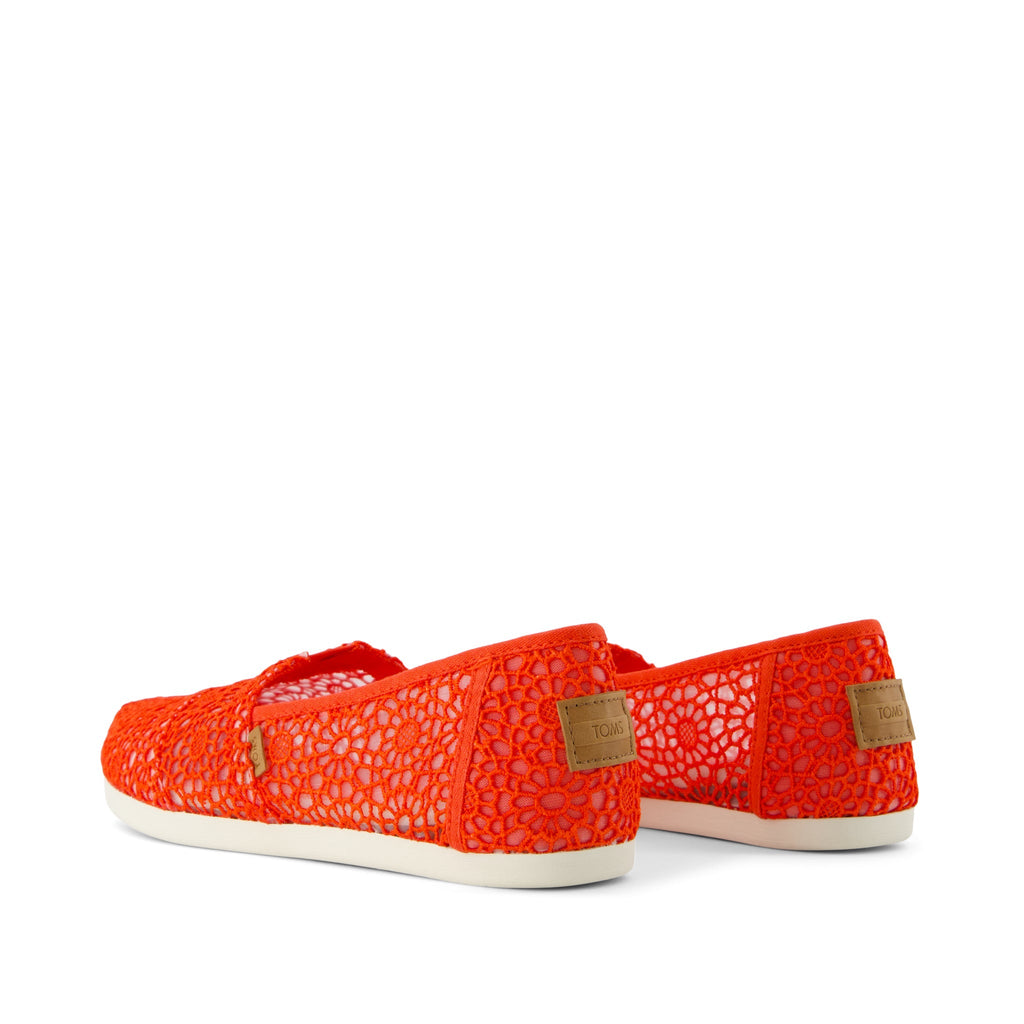 Alpargata Classic - Flame Moroccan Crochet Back View