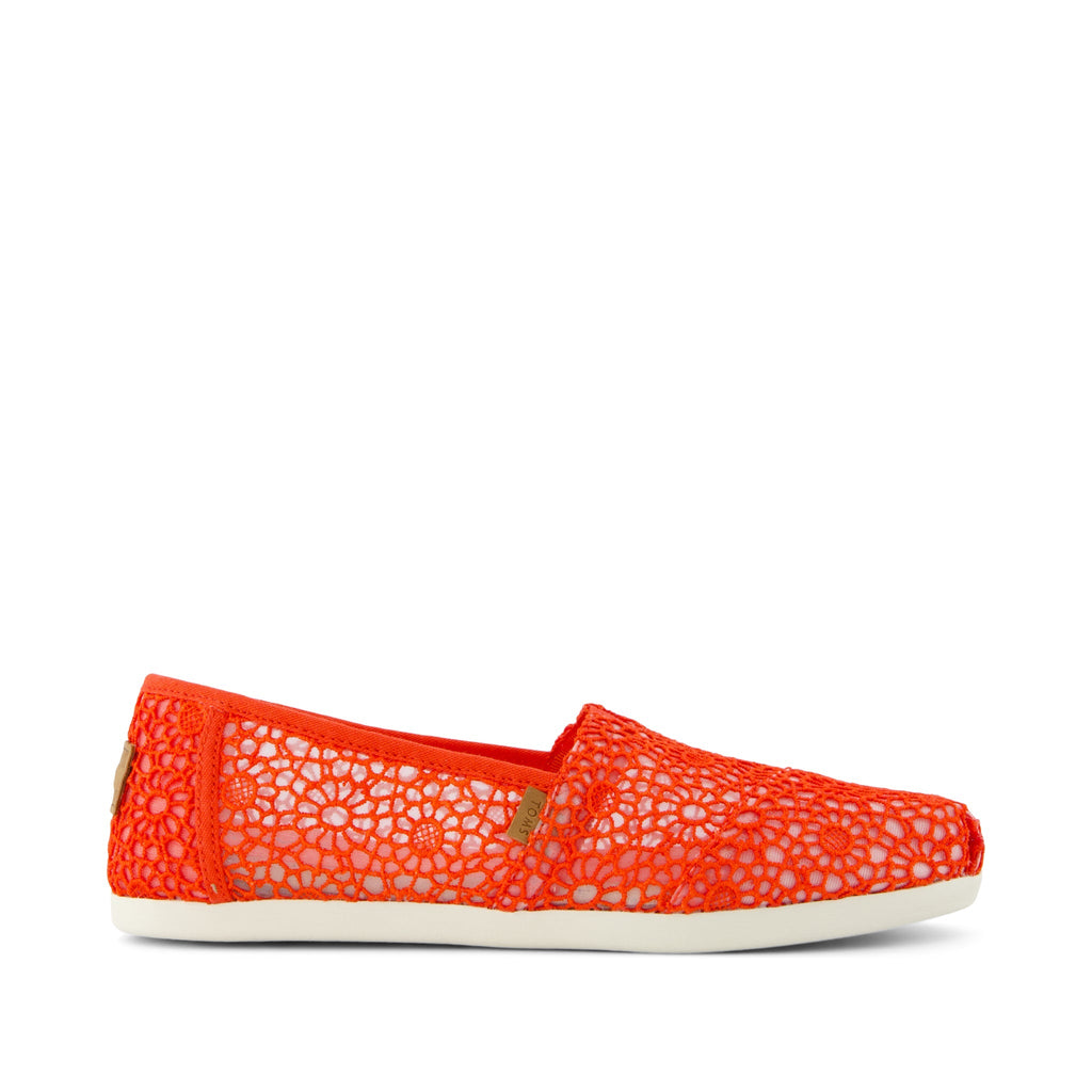 Alpargata Classic - Flame Moroccan Crochet Side View