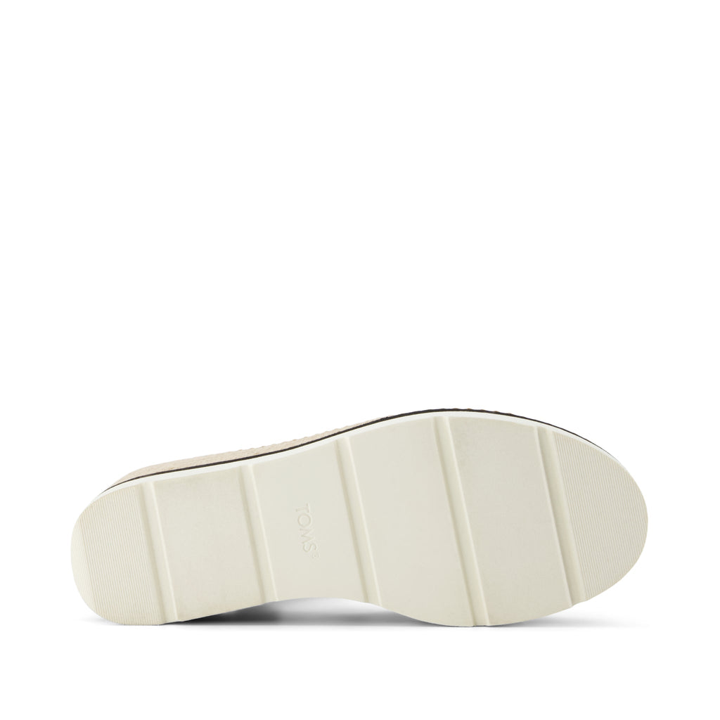 Darya Wedge Platform Sandal - Black Heavy Canvas Bottom Sole View