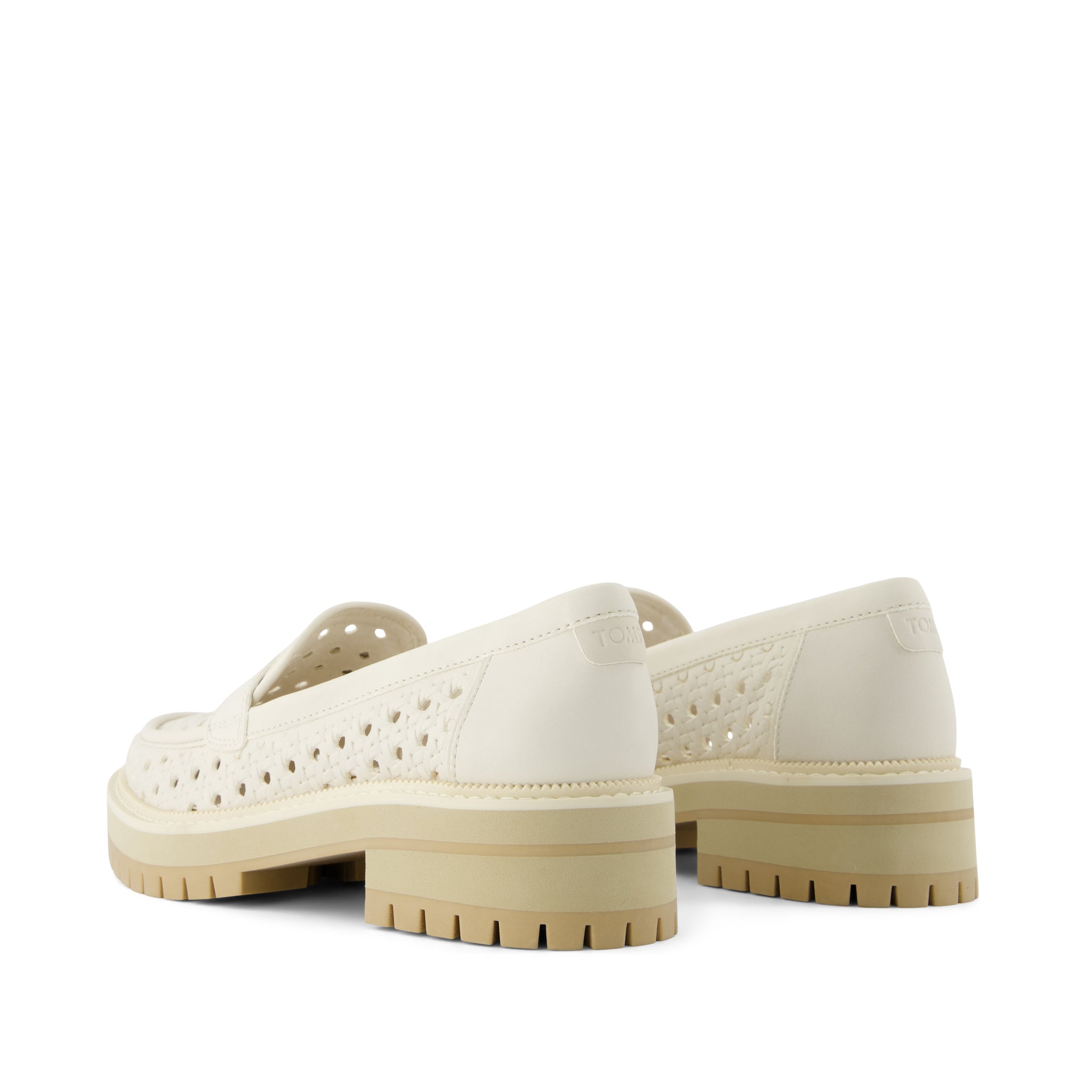 Cara Loafer - Light Sand Leather Embossed Perforation