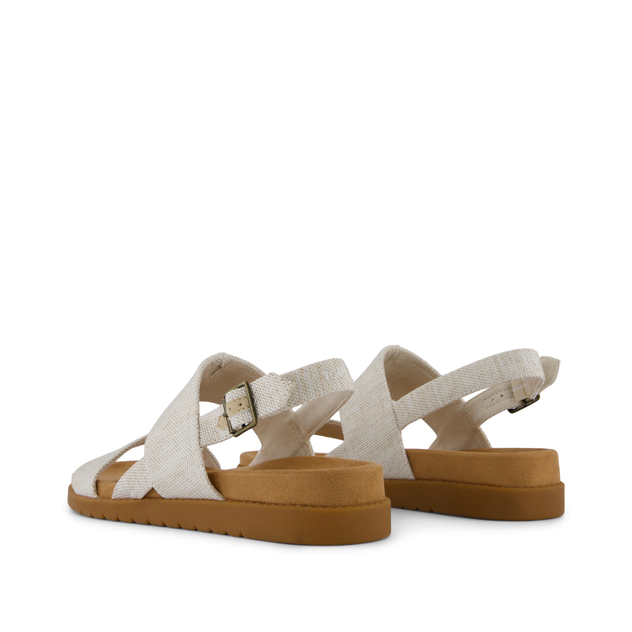 Marin Strap Sandal - Natural Yarn Dye Back View