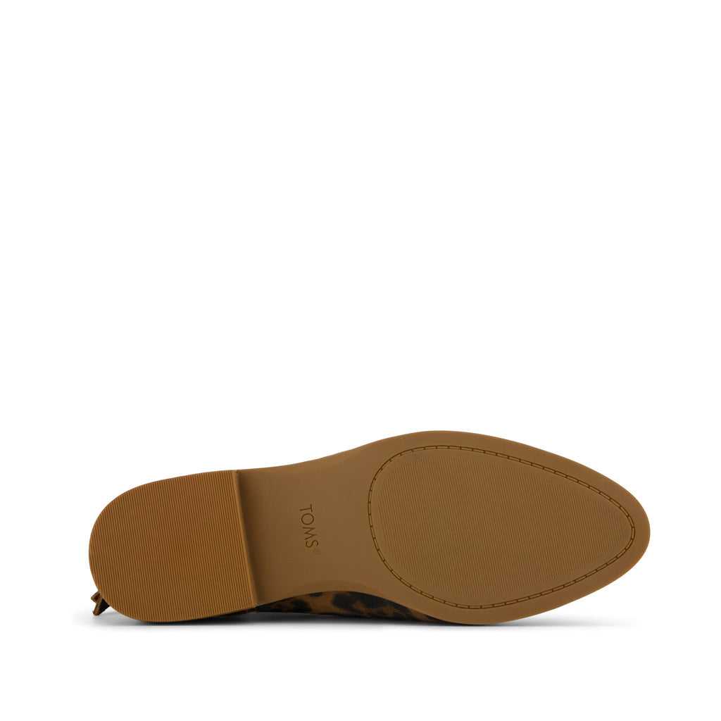 Rylie Ankle Boot - Brown Sugar Leopard Suede Bottom Sole View