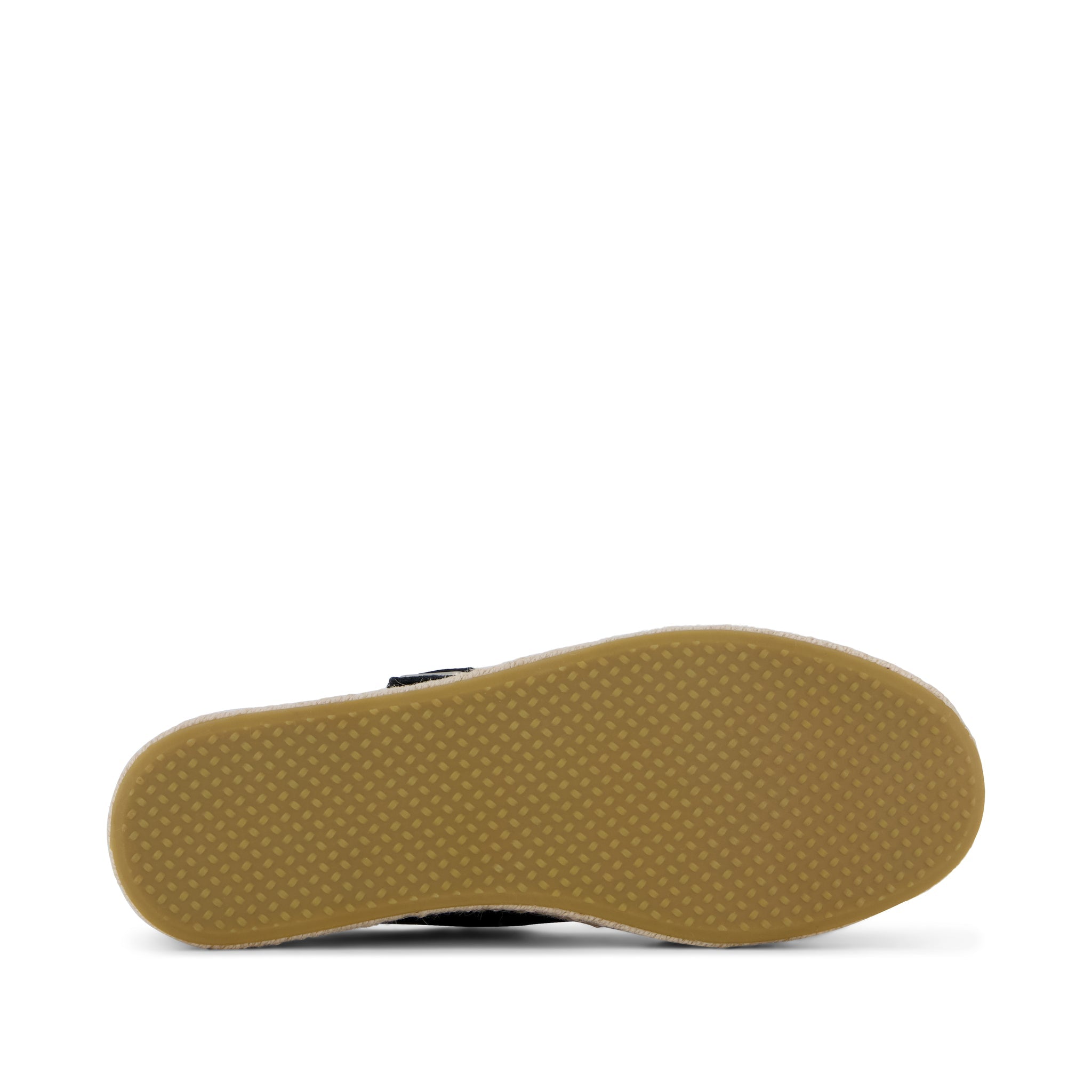 Carolina Mary Jane Espadrille - Black Suede Bottom Sole View