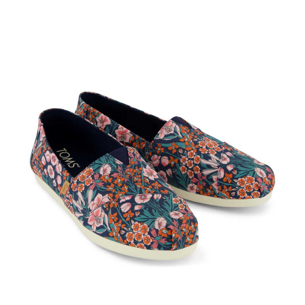 Alpargata Classic - Dark Teal Mountain Primrose Print Front View