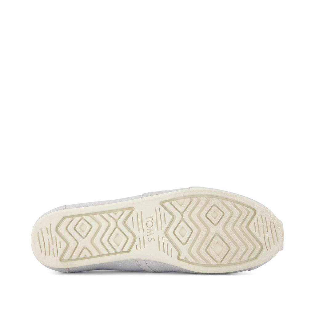 Alpargata Classic - Light Grey Metallic Suede Bottom Sole View