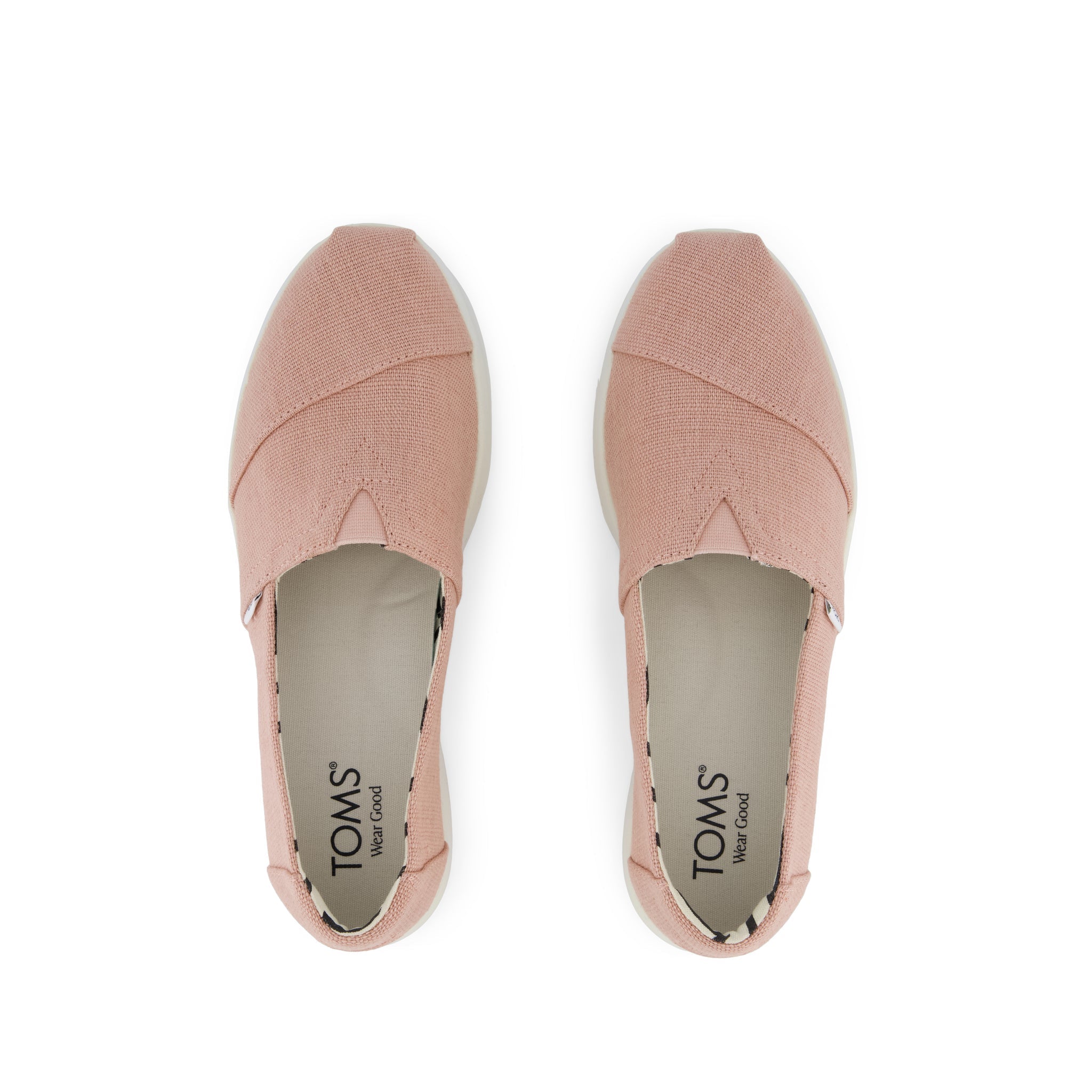 Alpargata Plus - Pink Café Crème Heritage Canvas Top View