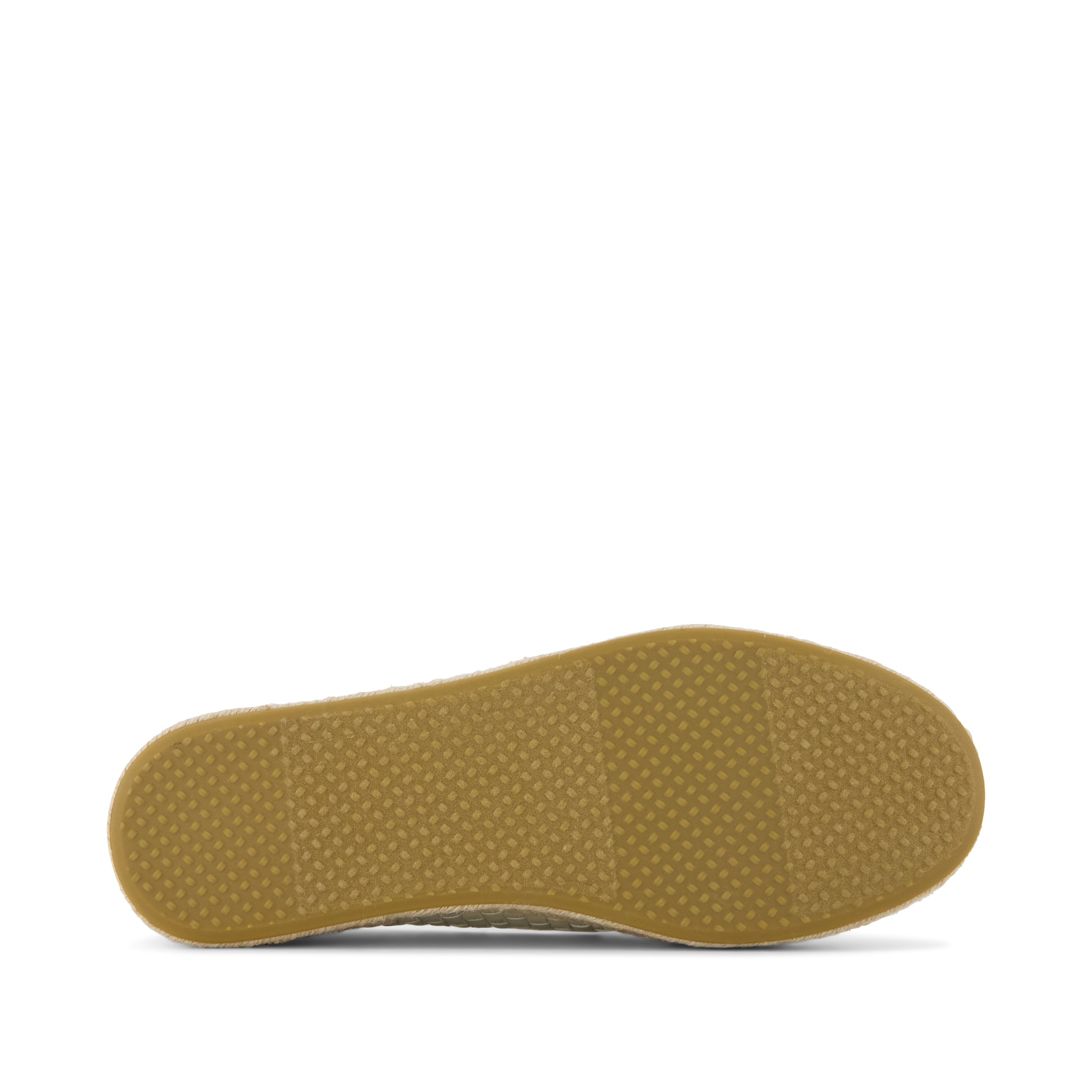 Carolina Espadrille - Light Sand Woven Basket PU Leather Bottom Sole View