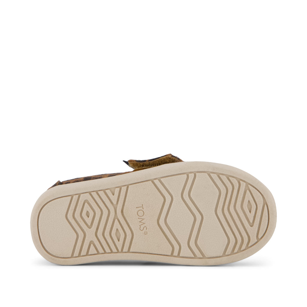 Alpargata Classic Toddler Shoe - Brown Sugar Leopard Print Bottom Sole View