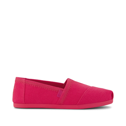 Alpargata Classic - Fuchsia Embroidered Heritage Canvas Side View