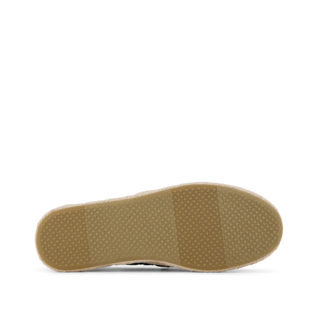 Alpargata Rope 2.0 Espadrille - Black Floral Crochet Bottom Sole View