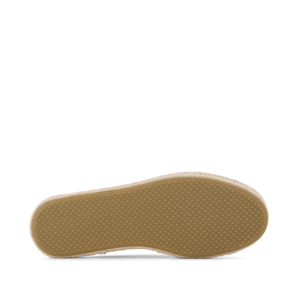 Santiago Mule Espadrille - Bloom Pink Suede with Embroidery Bottom Sole View