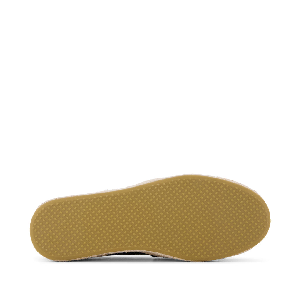 Blakely Loafer Espadrille - Black Suede Bottom Sole View