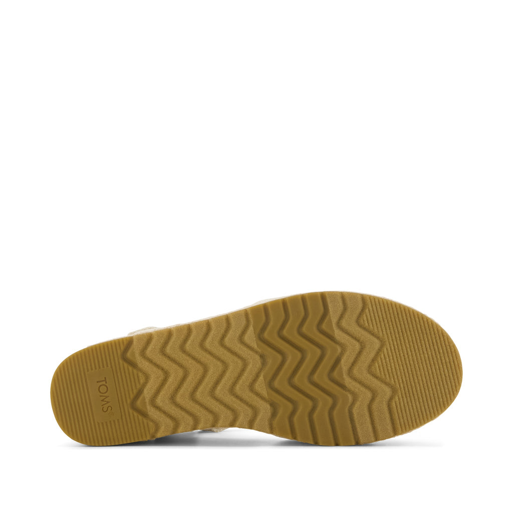 Alana Wedge Sandal - Natural Yarn Dye Bottom Sole View