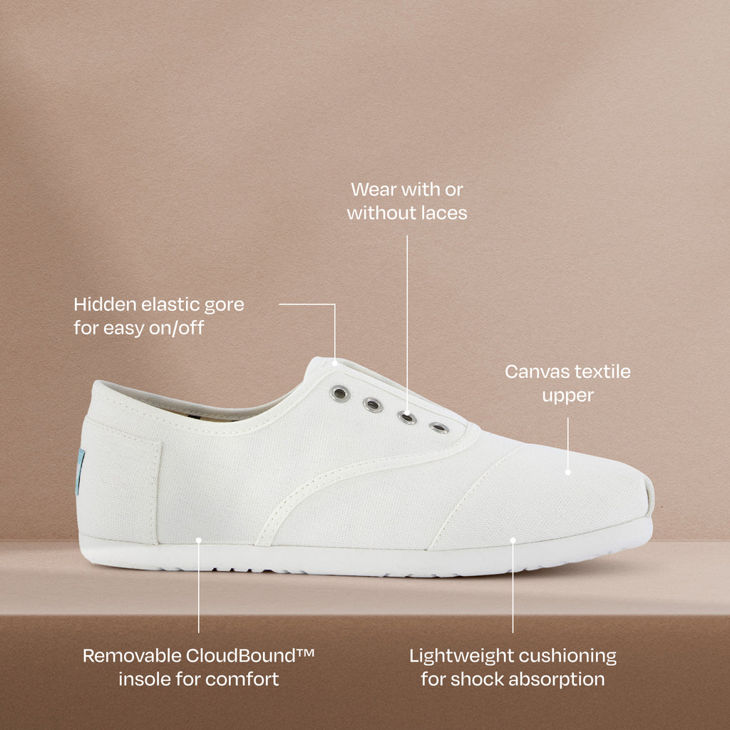Cordones Plus Sneaker - White Canvas