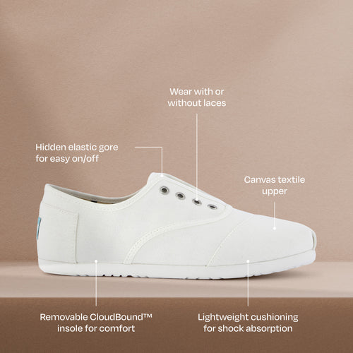 Cordones Plus Sneaker - White Canvas