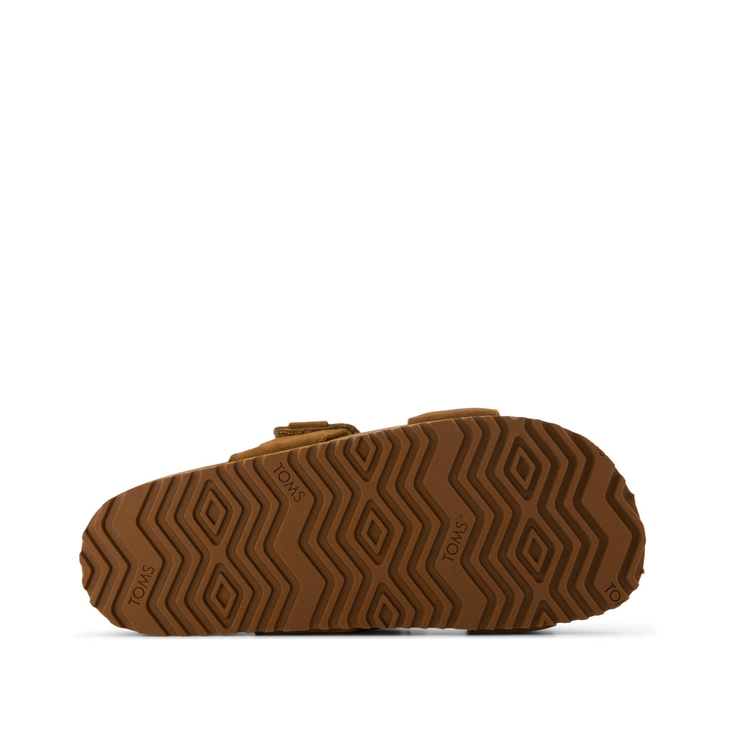Nico Sandal - Walnut Brown Suede Bottom Sole View