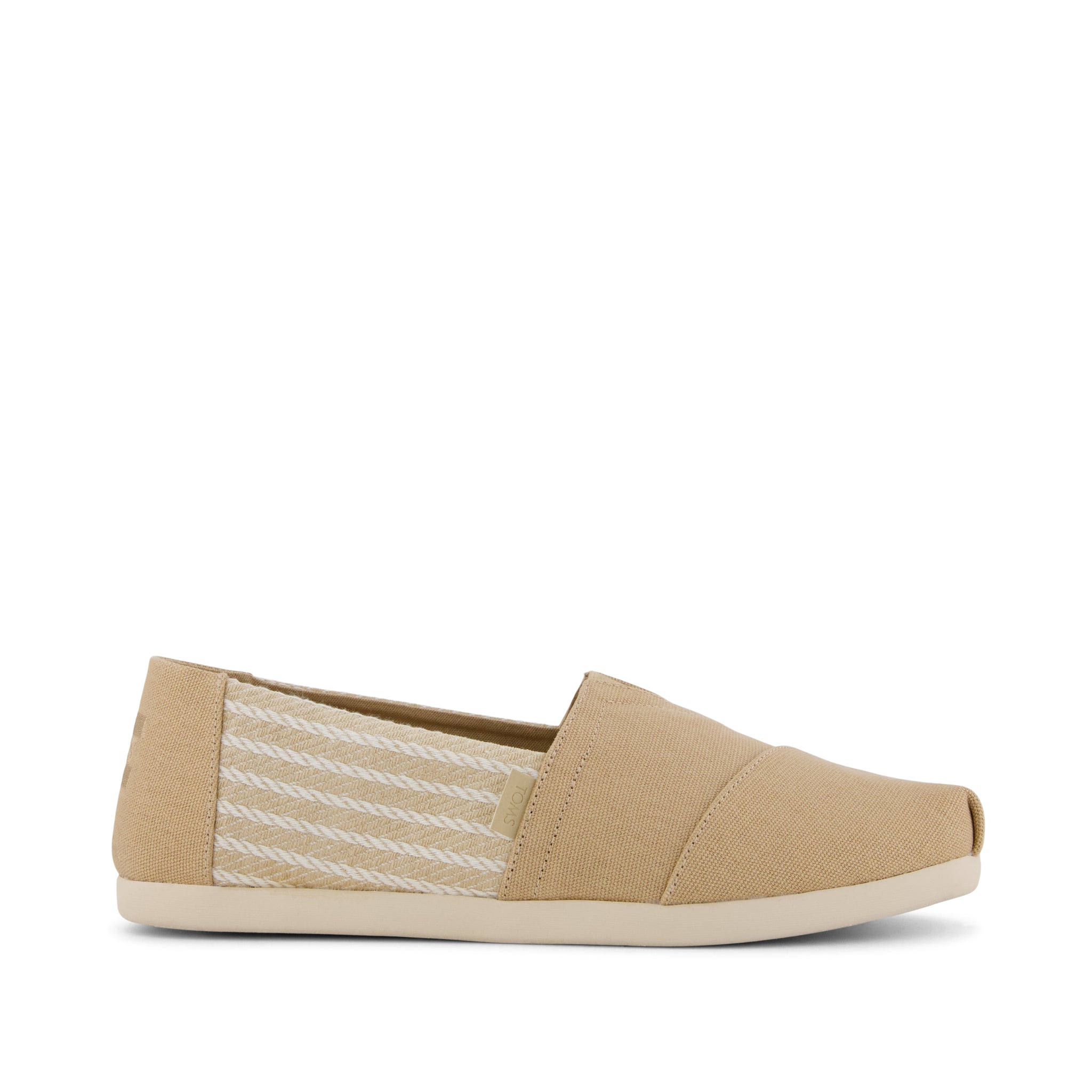 Alpargata Classic - Natural Stripes Side View
