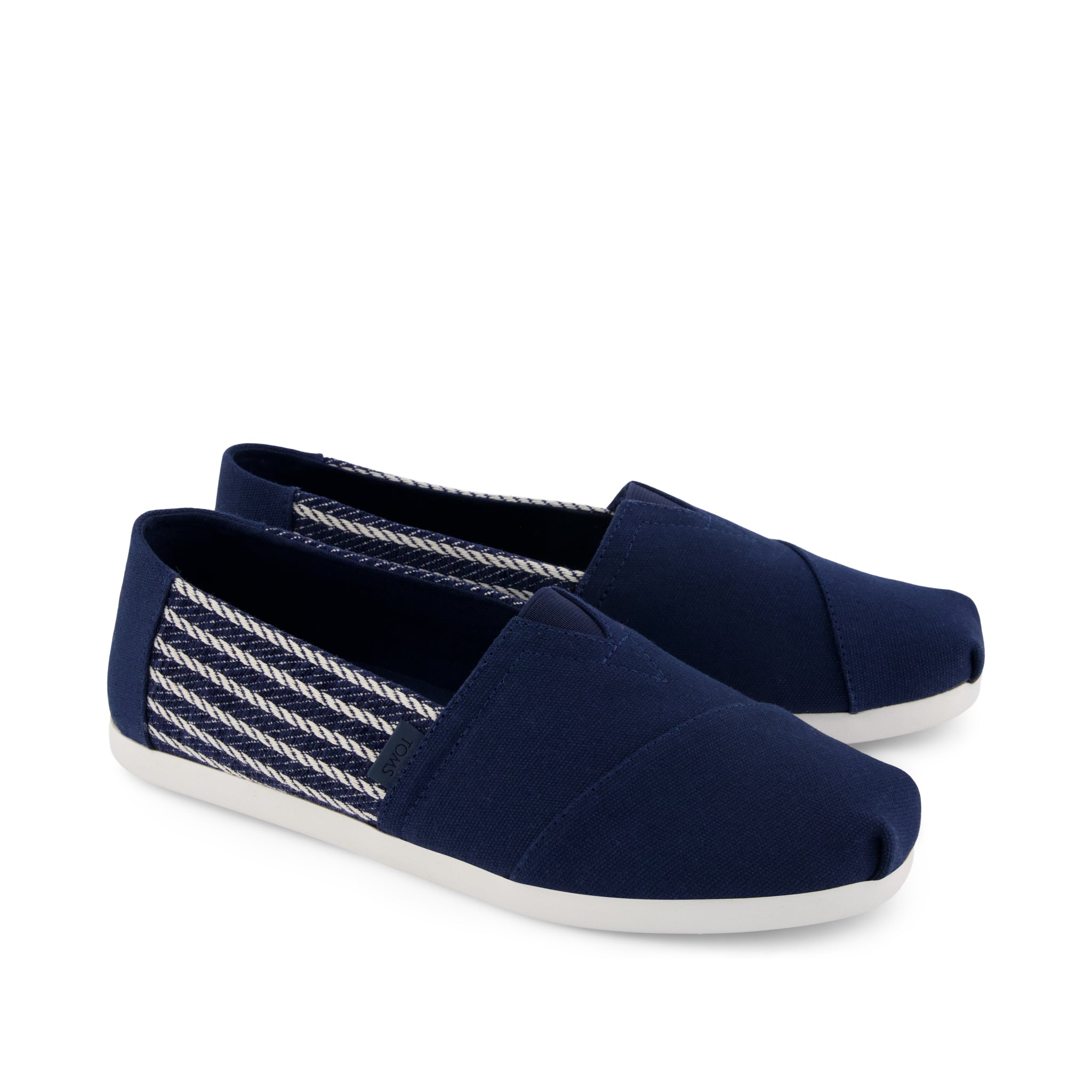 Alpargata Classic - Navy Stripes Front View