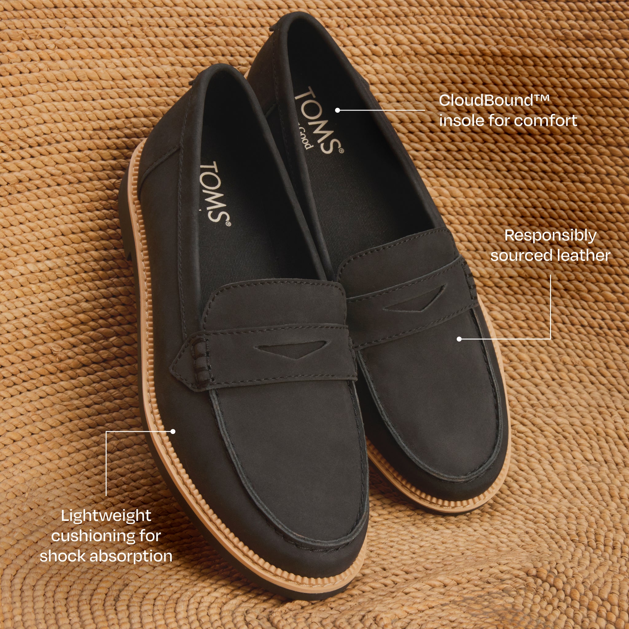 Marie Loafer - Black Leather