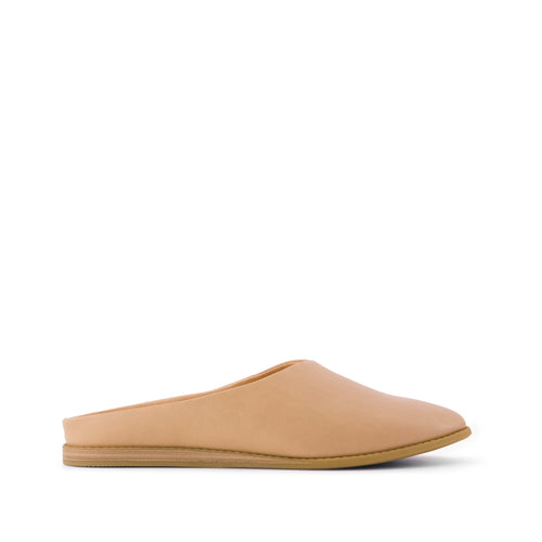 Amelia Mule - Honey Faux Leather Side View