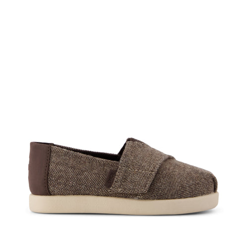 Alpargata Classic Toddler Shoe - Hot Cocoa Herringbone Side View