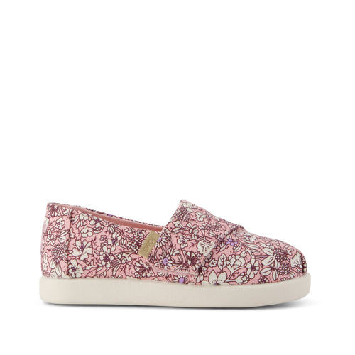 Alpargata Classic Toddler Shoe - Pink Quartz Floral Side View