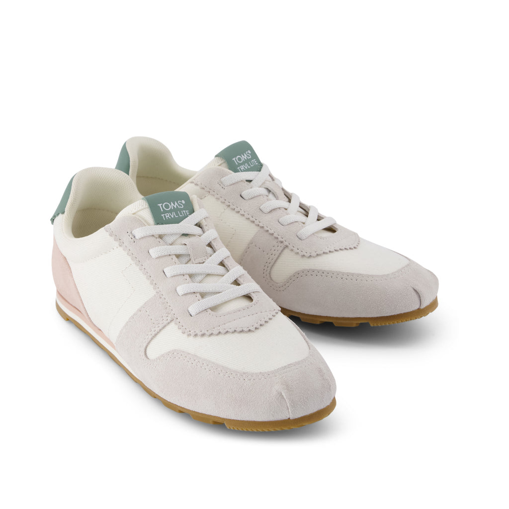 TRVL Lite Palisade Sneaker - Water Repellent Egret Vintage Twill Front View