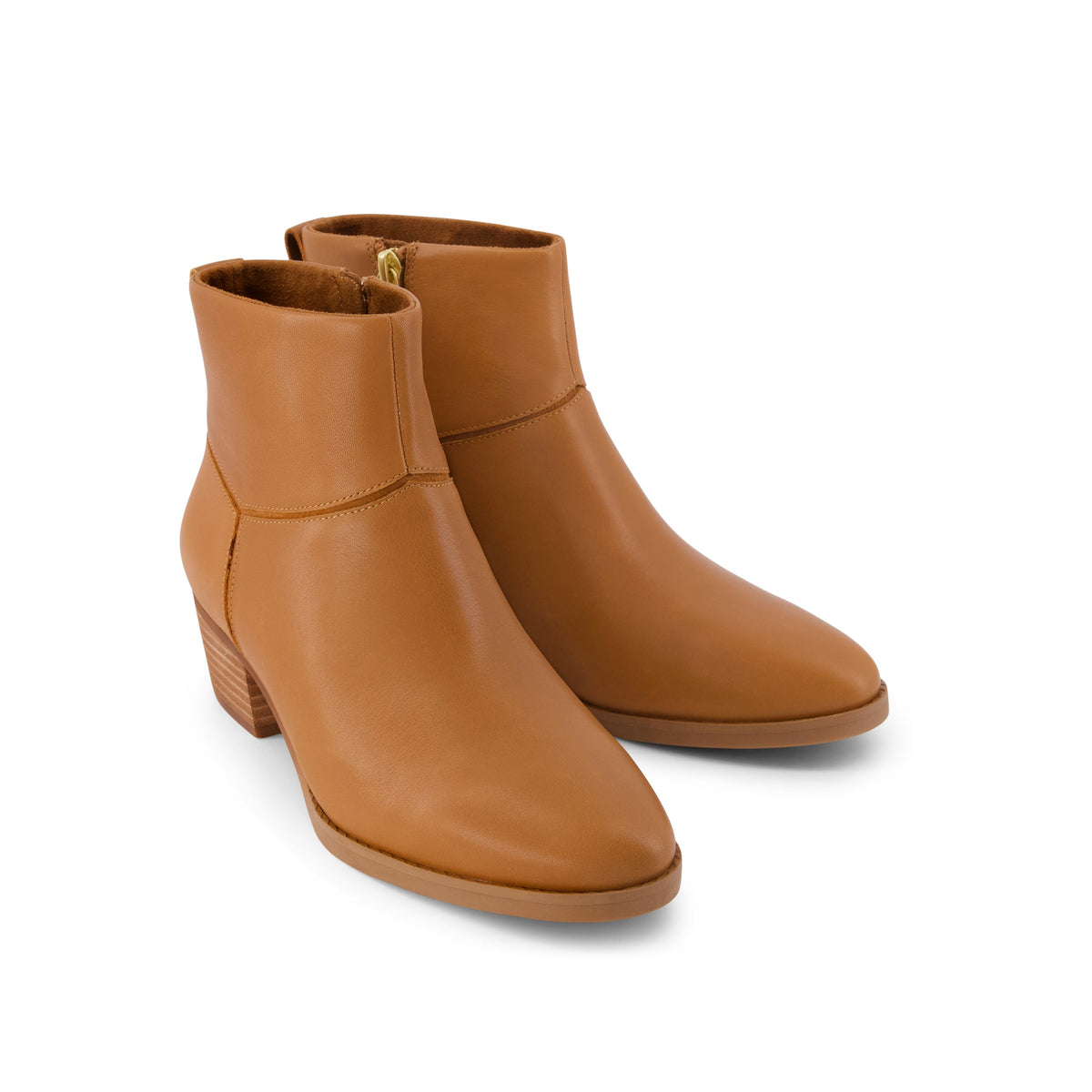 Elia Ankle Boot - Water Resistant Brown Sugar Leather Front View